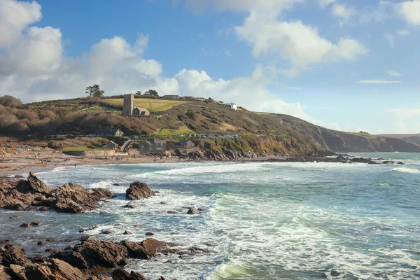 Widok Wioskę Devonshire Wembury Anglia — Zdjęcie stockowe