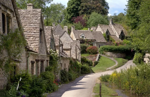 Arlington wiersz, Bibury, Gloucestershire, Wielka Brytania — Zdjęcie stockowe