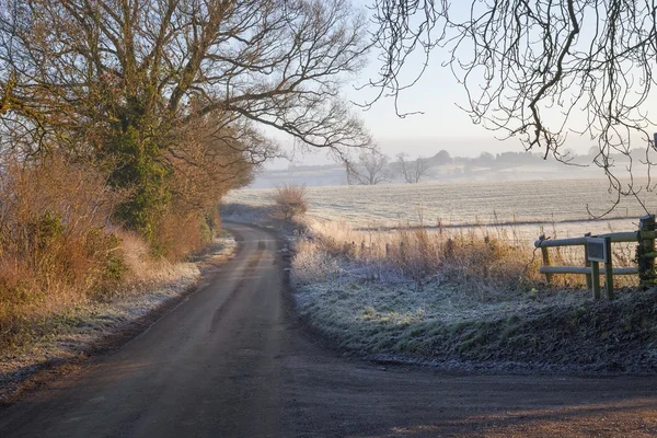 Cotswold paisagem no inverno — Fotografia de Stock