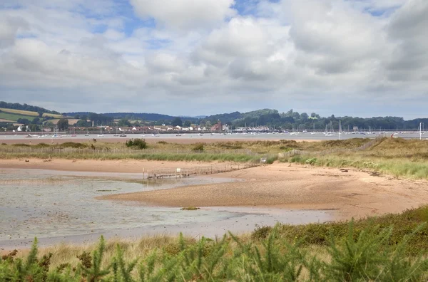 Dawlish warren in Richtung cockwood, devon, england — Stockfoto