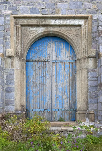 Large castle door, Devon, England — Stock Photo, Image