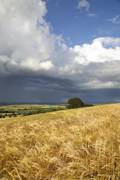 Rain clouds over Warwickshire — Stock Photo, Image