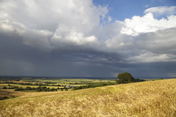 Rain clouds over Warwickshire — Stock Photo, Image
