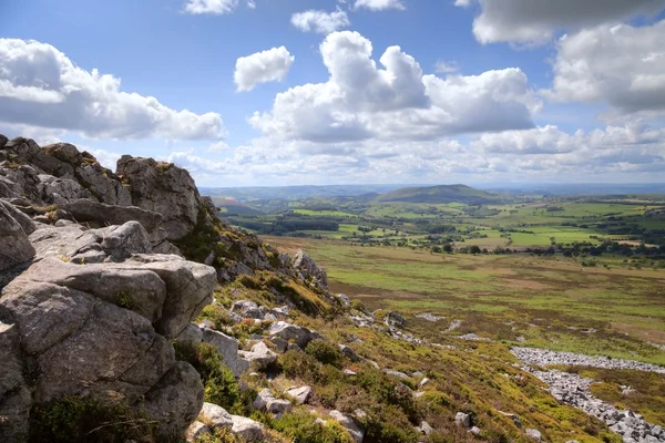 Rocky outcrop at Stiperstones, Shropshire, England — Stock Photo, Image