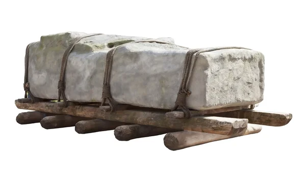 Transporting ancient stones — Stock Photo, Image