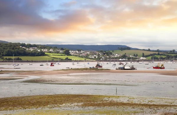 Dawlish Warren, Devon, İngiltere'den Cockwood doğru görünümü — Stok fotoğraf