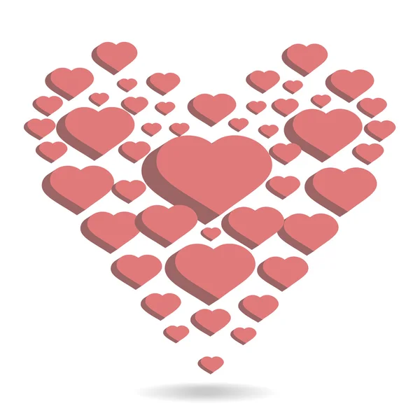 Vector hearts — Stock Vector