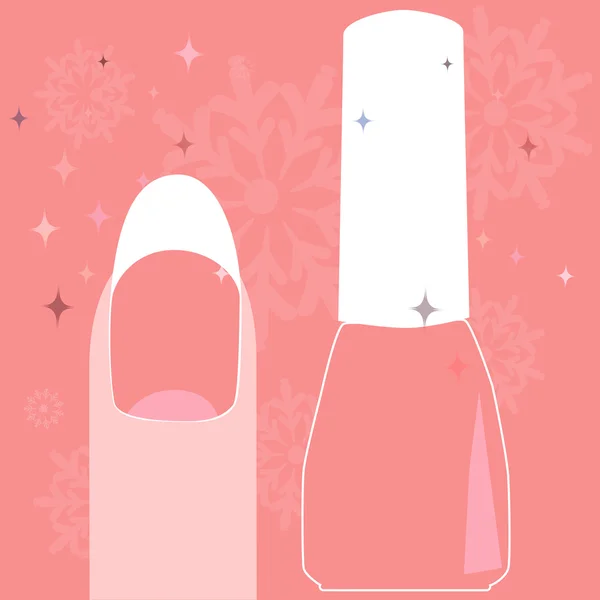 Tırnaklarımı vernik uygulama vektör görüntü