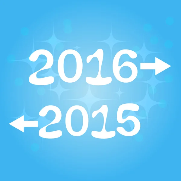 新年あけましておめでとうございます 2015 2016 — ストックベクタ