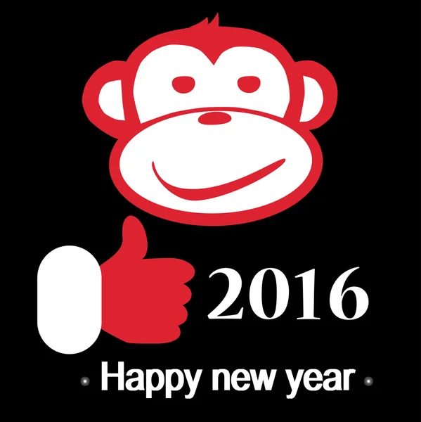  Kavramlar yeni yıl sembolü. Maymun. 2016. 