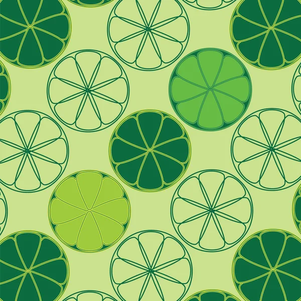 Textura vectorial con limas y limones — Vector de stock