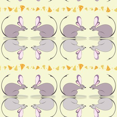 Vektör sorunsuz dokuyu fare veya jerboas