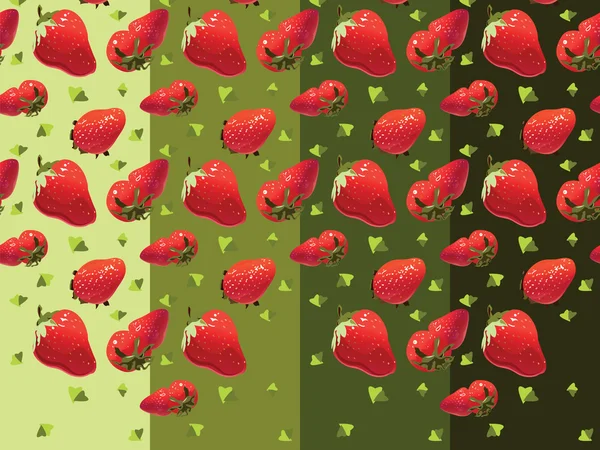 Textura vectorial con fresas — Archivo Imágenes Vectoriales