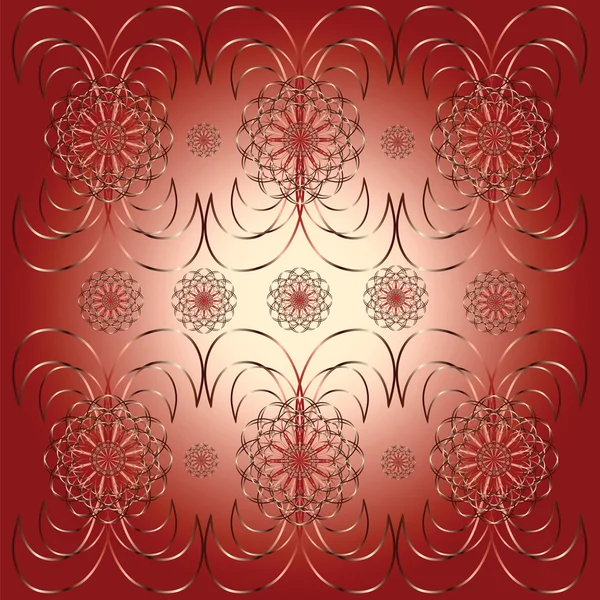 Ornement décoratif floral — Image vectorielle