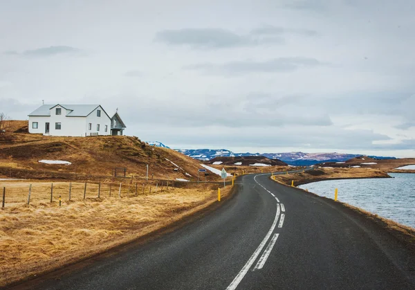 IJsland weg — Stockfoto