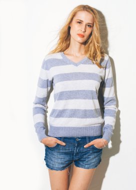 Genç güzel kadın. 