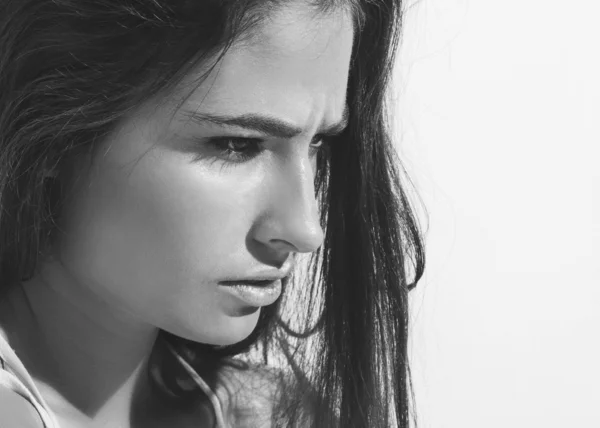 Bella faccia femminile — Foto Stock