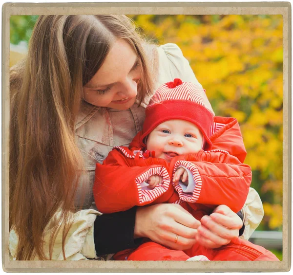 Family with child in park — Stock Photo, Image