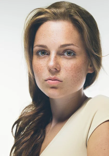 Woman studio beauty portrait — Stock Photo, Image