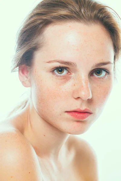 Vrouw studio schoonheid portret — Stockfoto