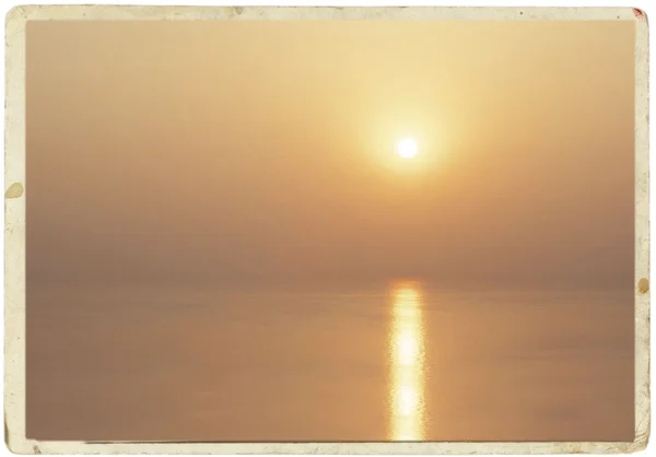Piękny zachód słońca nad morzem Obrazy Stockowe bez tantiem