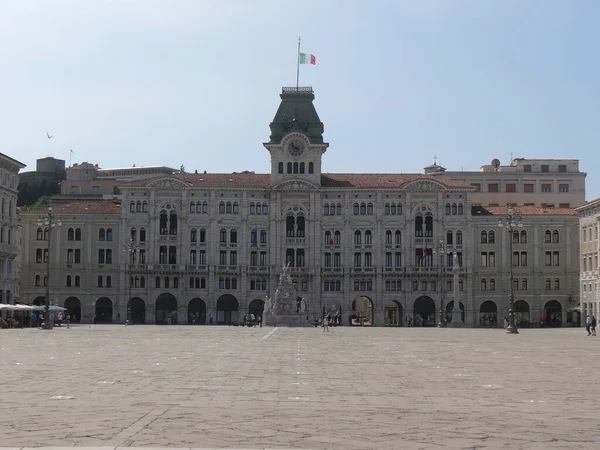 Edificio Del Ayuntamiento Piazza Unit Italia Trieste Exterior Con Estilo — Foto de Stock