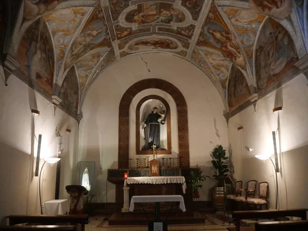 Iglesia San Francesco Grosseto Primer Plano Del Crucifijo Sobre Madera — Foto de Stock