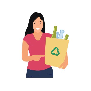 Park vektörü düz çizimindeki insanlar. Kadınlar parkta yürürler, spor yaparlar, fiziksel egzersizler yaparlar. Spor kadını dışarıda.