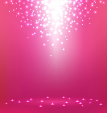 Abstract  Light on pink background clipart