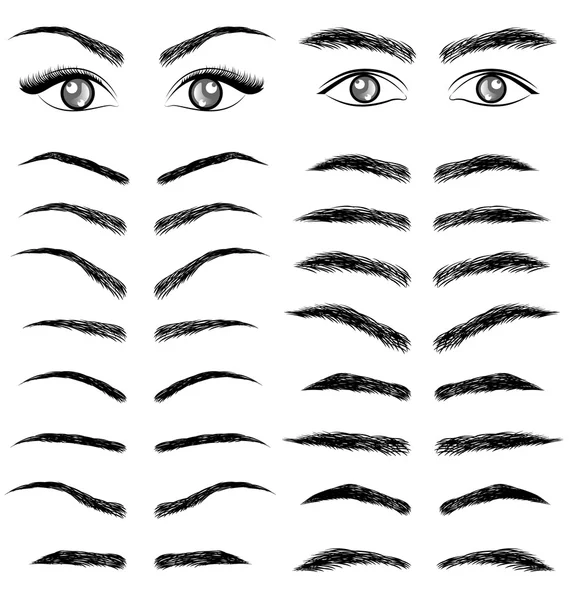 Ojos vector de cejas — Archivo Imágenes Vectoriales