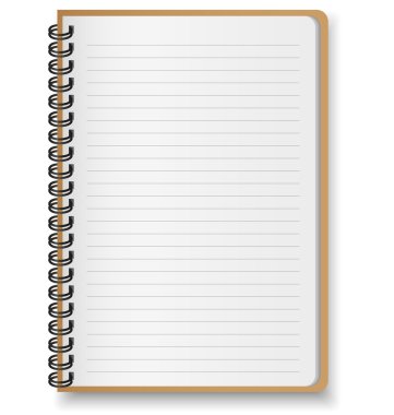 Kağıt defter vektör