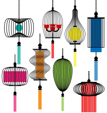 Modern lamba vektör set