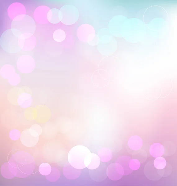 Pastel elegante fondo abstracto con luces bokeh — Archivo Imágenes Vectoriales