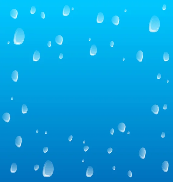 Gotas de agua vector fondo — Vector de stock