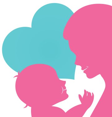 Anne ile bebek anneler günü için