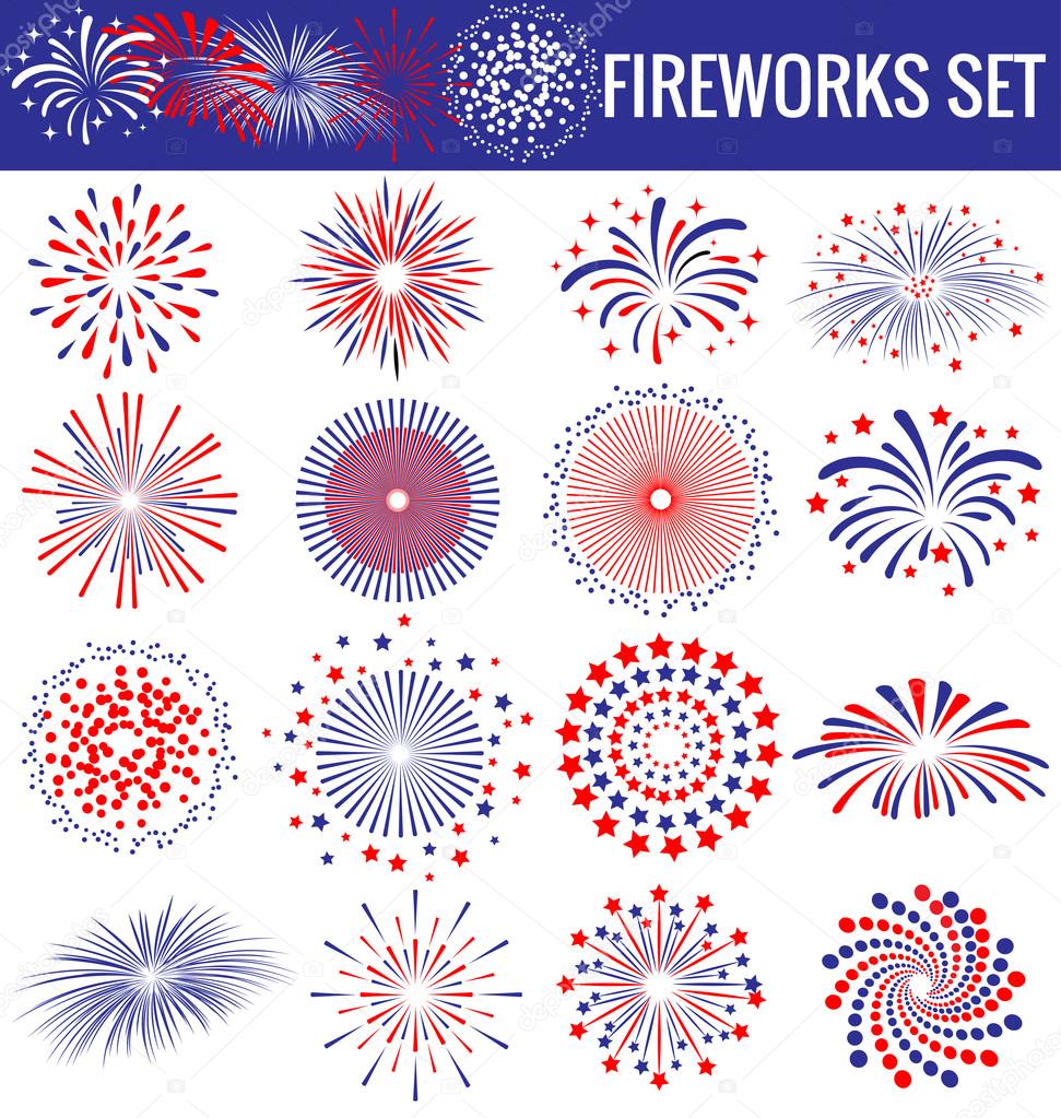 Beautiful Fireworks for Independence Day USA