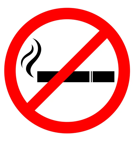 禁止吸烟的告示牌 — 图库矢量图片