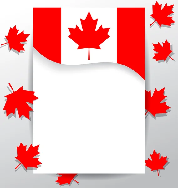 Design elements  flag for the national day of Canada — Stock Vector