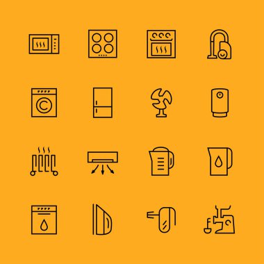 ev aletleri Icons set