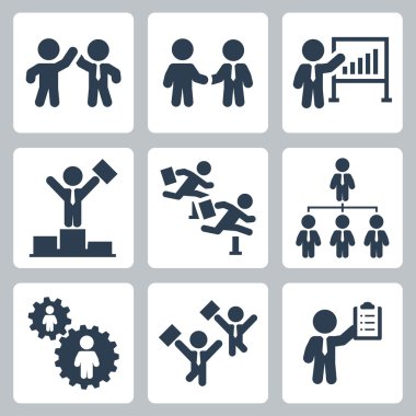 iş insanları Icon set