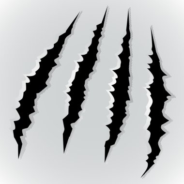 Monster claw scratch clipart