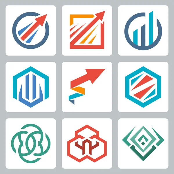 Geometrisches Logo-Design — Stockvektor