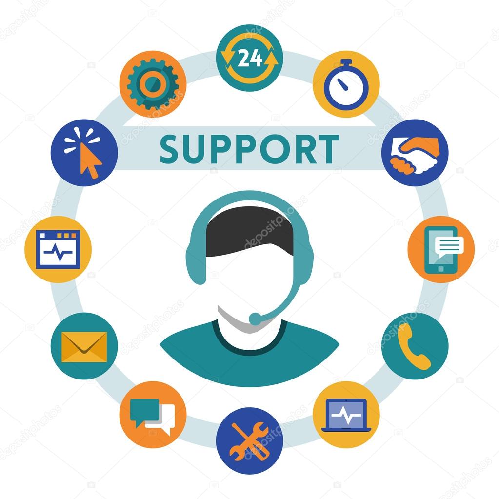 Support related icons