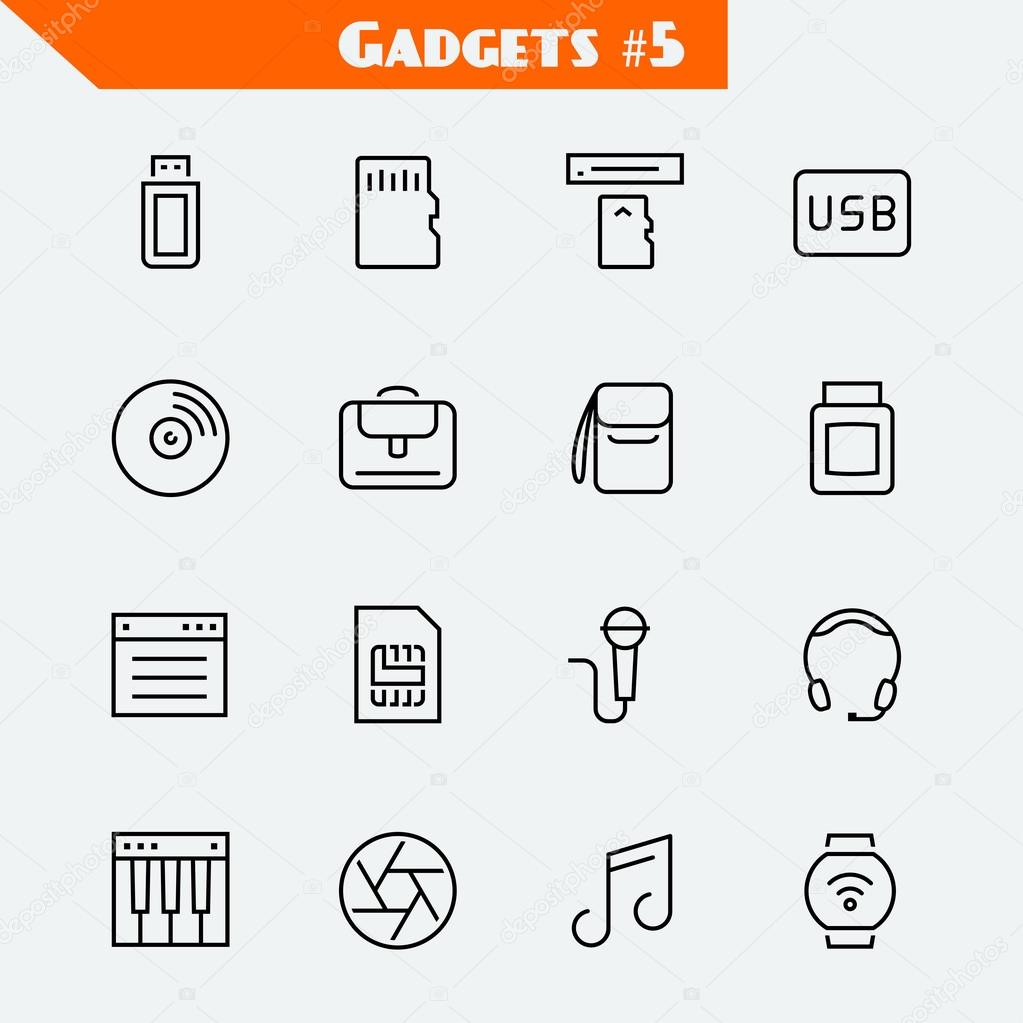 Computer accessories icons