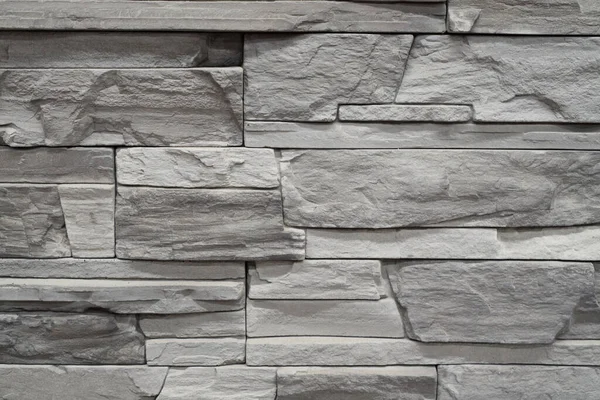 Piedra apilada ladrillos de pizarra textura de pared, piedra áspera — Foto de Stock