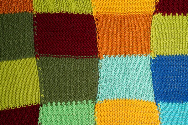 Полный комплект разноцветного шерстяного текстиля — стоковое фото