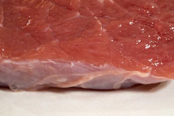 Textura fresca de carne vermelha crua close up, carne marmorizada — Fotografia de Stock
