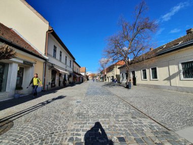 02.18.2020 - Szentendre, Macaristan: Pest County 'de bir nehir kentidir.
