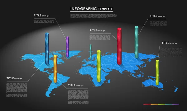 Soyut Infographic şablonu — Stok Vektör