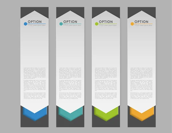 丰富多彩的选择横幅 — 图库矢量图片